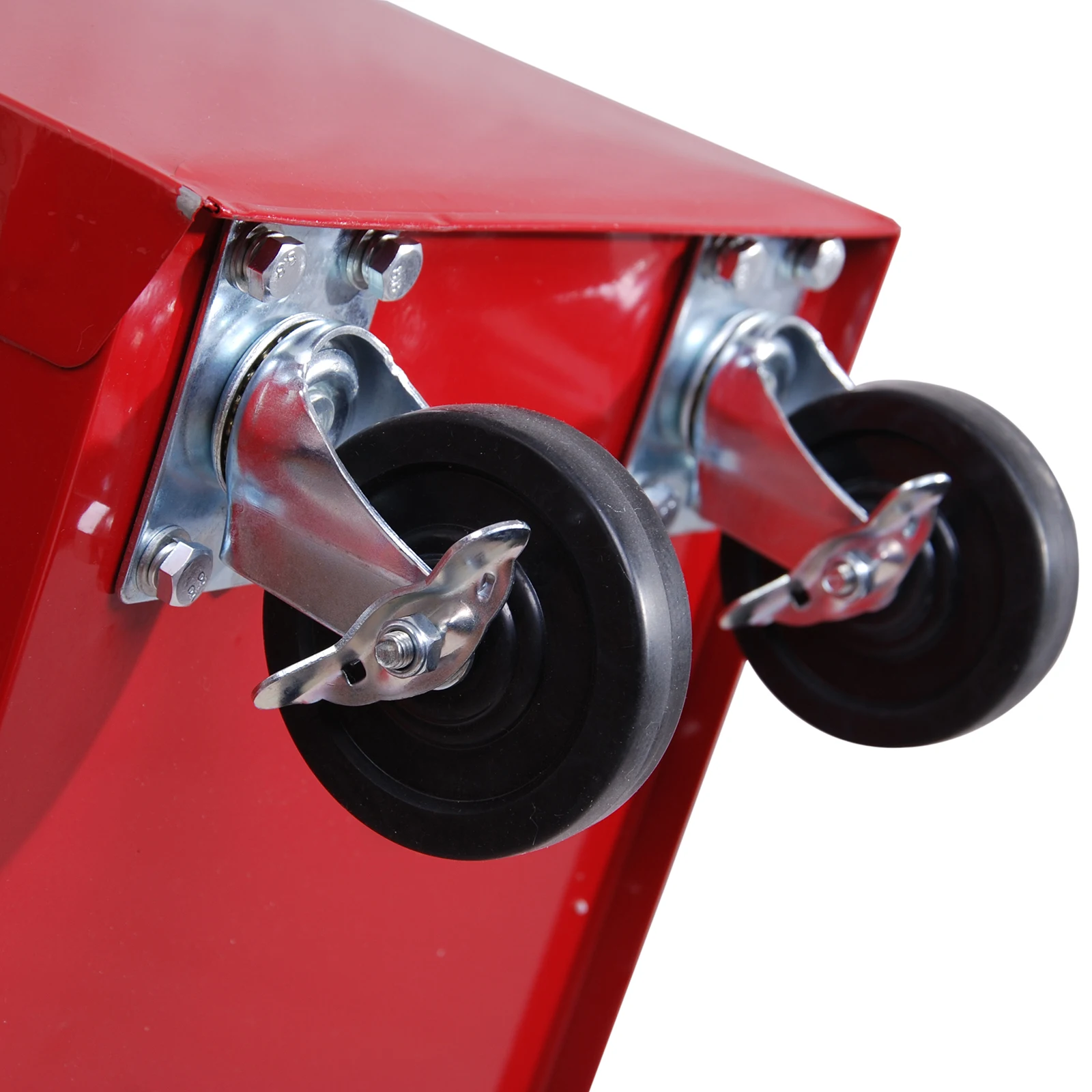 HOMCOM Carrito de taller para herramientas, con ruedas, caja de herramientas con 5 cajones, 1 unidad, color rojo