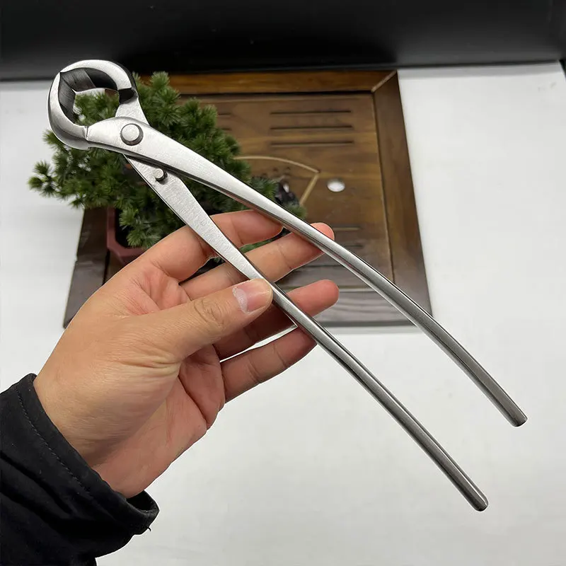 Cortador de ramas de bonsái de acero inoxidable, herramientas para bonsái de 205mm