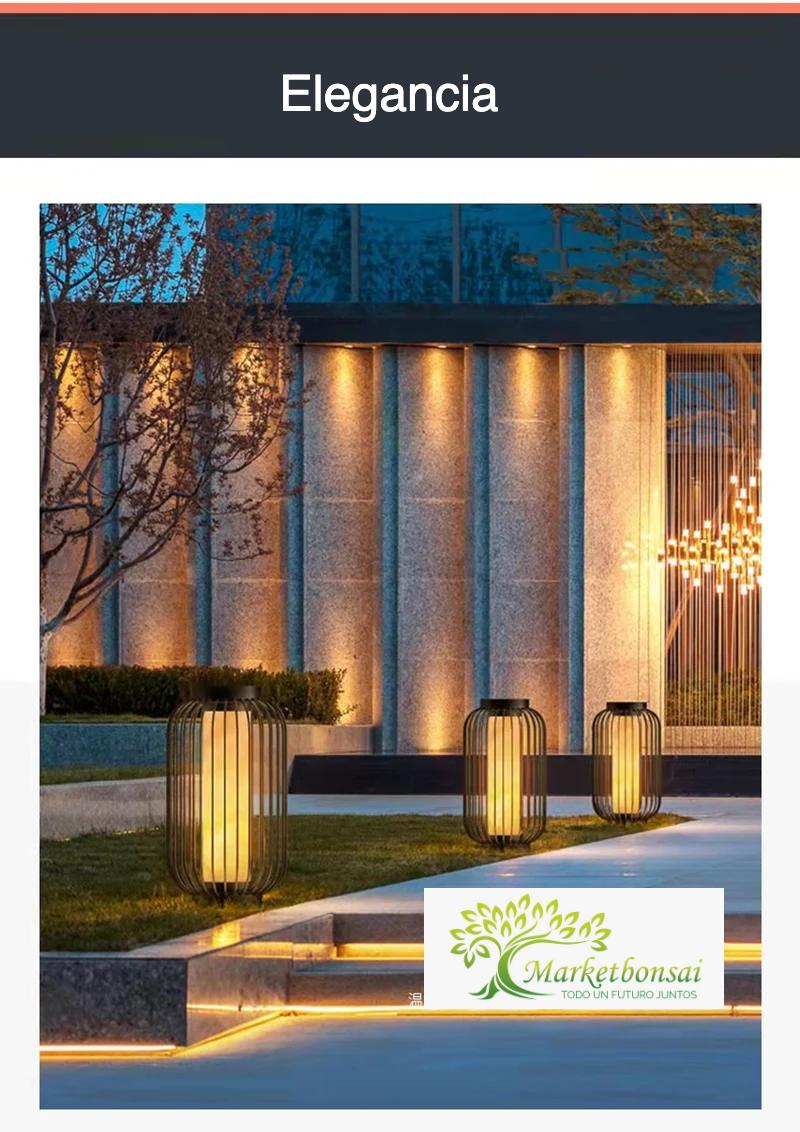 TINNY-Lámpara de césped moderna para exteriores, iluminación Solar LED Vintage resistente al agua IP65 para Patio, jardín, decoración de linterna interior