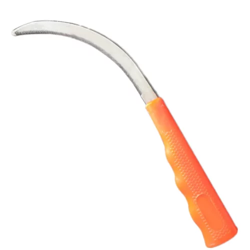 Hoz de trasplantes de acero inoxidable de hoja larga