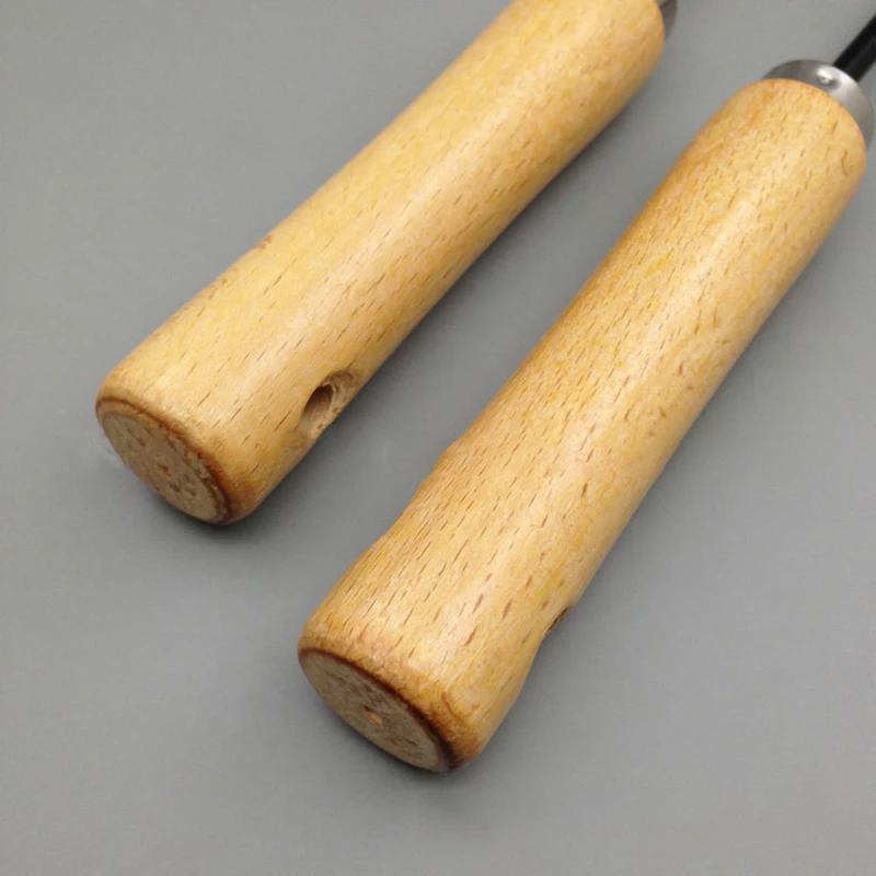 Gancho de acero de carbono firme para bonsái, herramientas con mango de madera, gancho de hierba duradero, gancho de raíz de hierba robusto, 21,5 cm