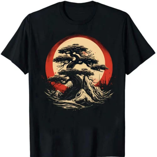 Camiseta Bonsái Zen Japonés - Algodón Premium