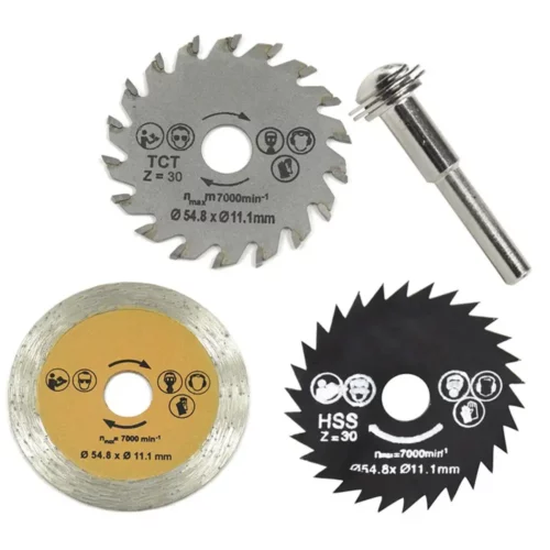 Hoja de Sierra Circular 54,8mm para Metal, Plástico y Madera - 1 set