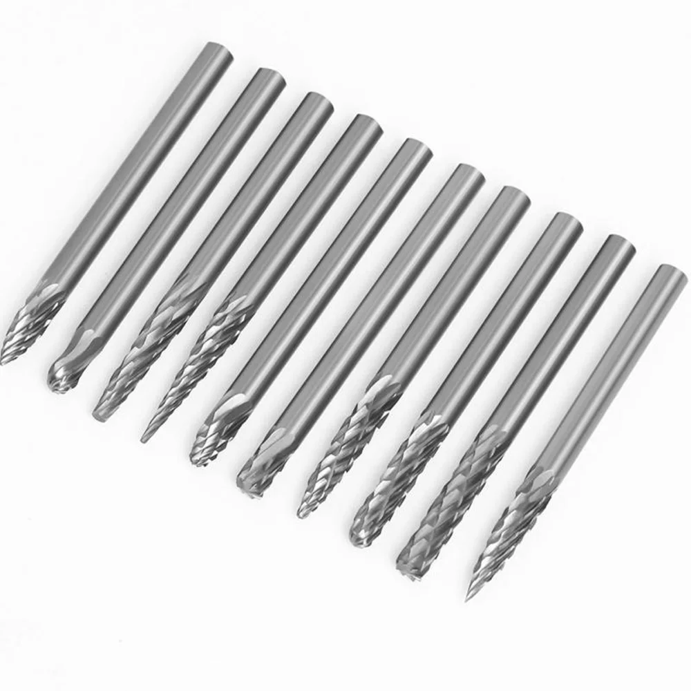 Fresas Carburo Sólido 10/20 uds 3mm Moladora