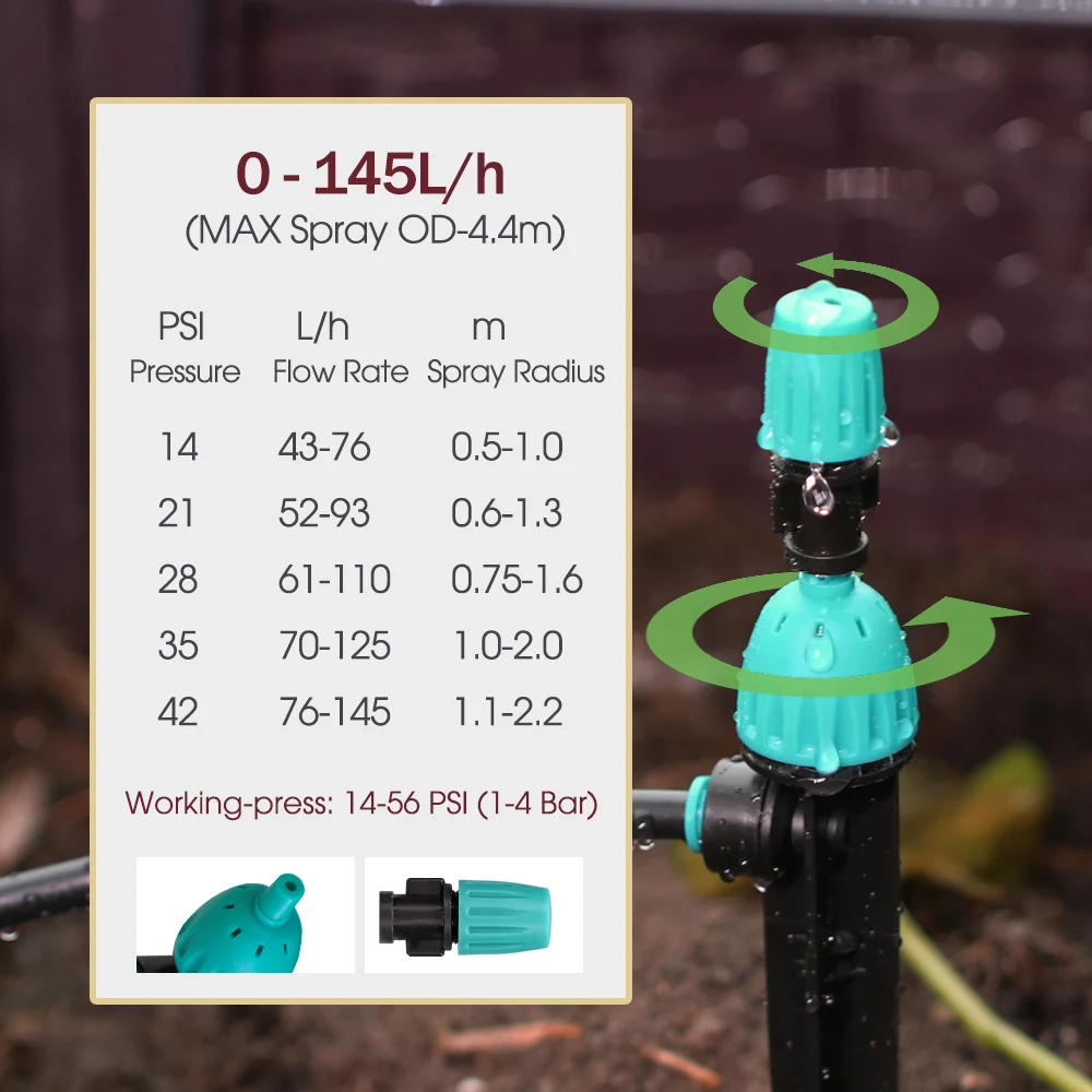 Kit Riego Goteo 3/8″ Manguera Ajustable para Bonsái y Jardín - Imagen 4