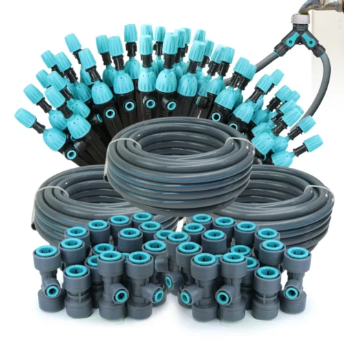 Kit Riego Goteo 3/8″ Manguera Ajustable para Bonsái y Jardín