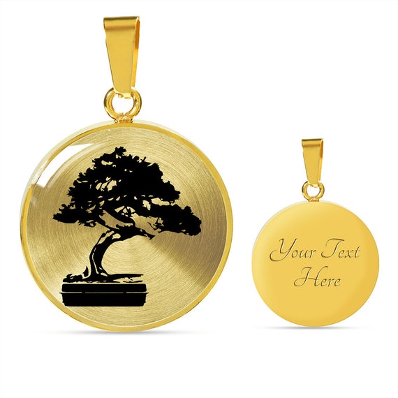 Colgante Bonsái Oro 14k Personalizable - Símbolo Equilibrio - Imagen 8