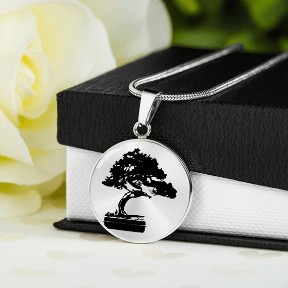 Colgante Bonsái Oro 14k Personalizable - Símbolo Equilibrio - Imagen 2