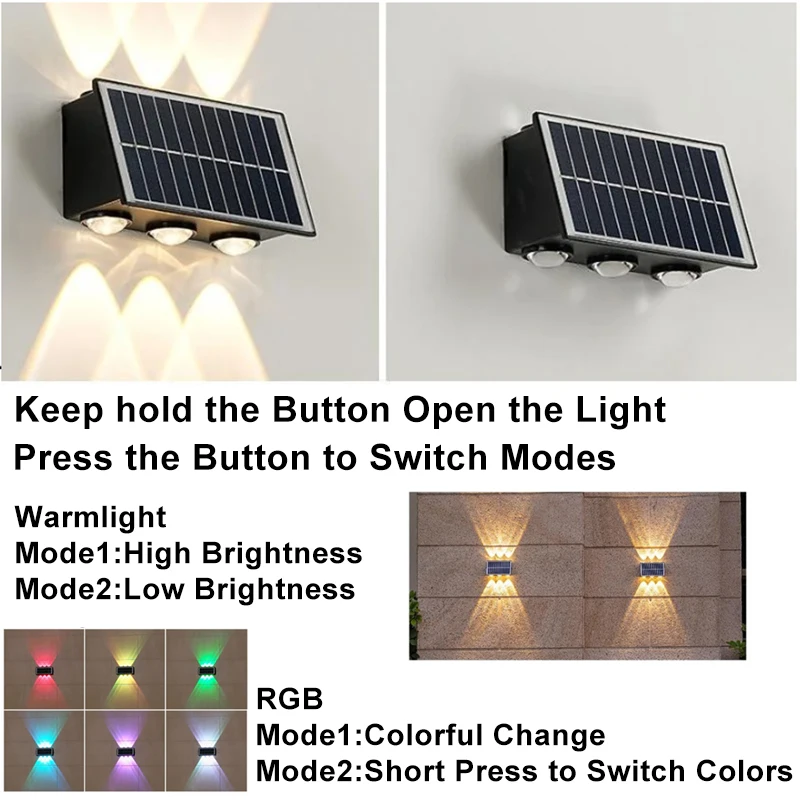 Foco Solar de Pared Exterior LED IP65 - Imagen 4
