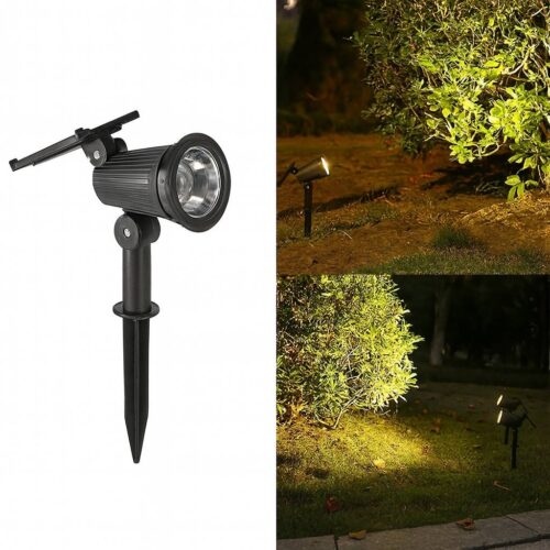 Foco Solar LED 9 LED Ajustable – Iluminación Exterior IP65 para Jardín y Terraza