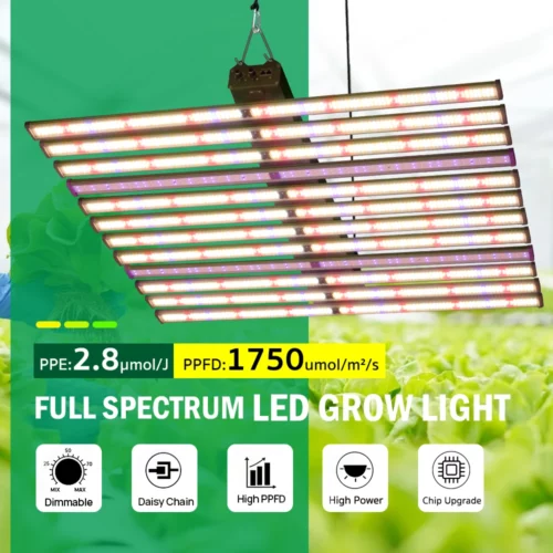 Luz LED Cultivo 720–1200 W Espectro Completo LM281B + OSRAM – Alta Potencia y Eficiencia