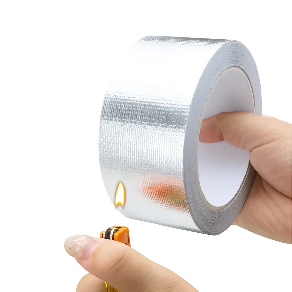 Cinta de Aluminio & Fibra de Vidrio 20 m – Alta Resistencia Térmica y Refuerzo