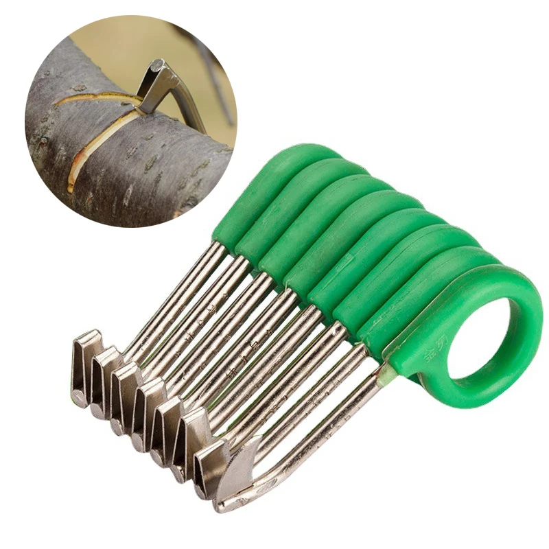 Descortezador de acero manganeso con anillo – herramienta profesional bonsái