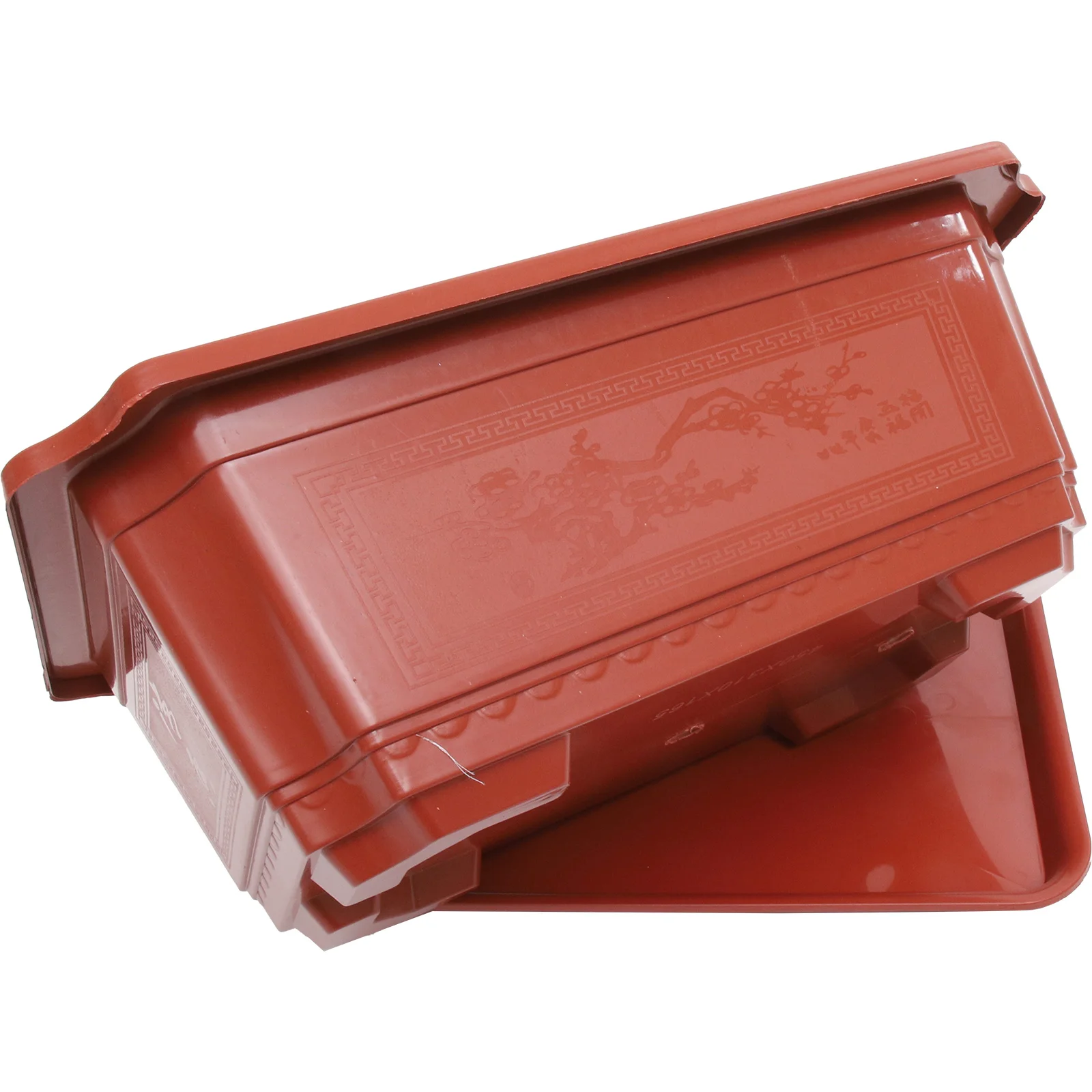 Set 3 macetas largas 45 cm con bandeja de drenaje – maceta rectangular grande de plástico para bonsái y jardín - Imagen 3