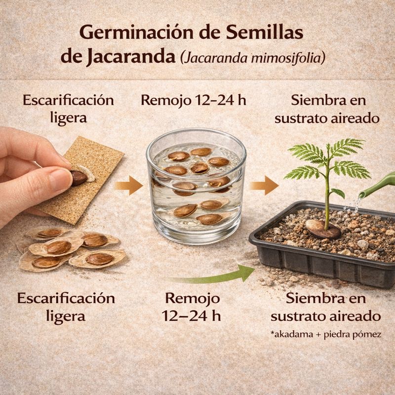 Semillas de Jacaranda mimosifolia – 200 unidades para cultivo ornamental y bonsái - Imagen 5