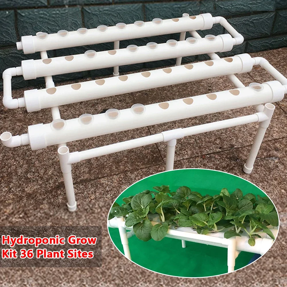 Kit hidropónico horizontal 36–54 plantas | Sistema de cultivo sin suelo de alta eficiencia - Imagen 5