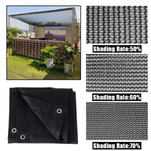 Malla de sombreo negra 50,60 y 70 % anti-UV | Malla de seda para bonsái y plantas