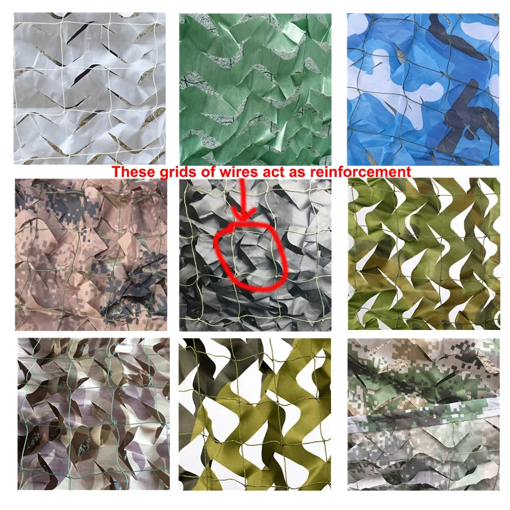 Red de camuflaje reforzada extra grande | Malla de sombreado y ocultación para jardín y terraza - Imagen 4