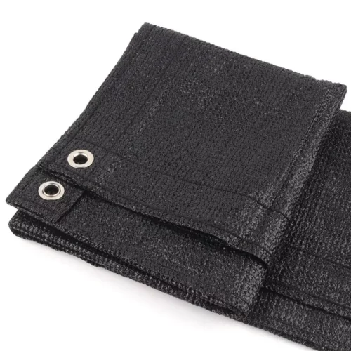 Malla de Sombreo y Ocultación Premium Black 190-200 g/m² HDPE Anti UV - Protección Solar y Privacidad para Exterior