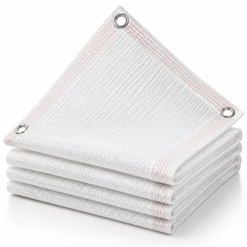 Red de Sombreo Blanca Profesional 40% a 80% UV para Bonsái, Invernadero y Terraza - Malla de Protección Solar Exterior