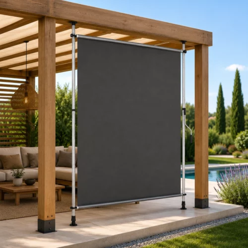 Toldo vertical extensible sin perforación para balcón y terraza 150 y 200 cm