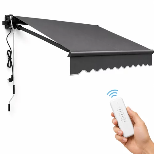 XTREM AWNING PRO ELECTRIC 300 - Toldo Eléctrico Retráctil 3 x 2,5 m con Mando a Distancia, Motor y Protección Solar UV