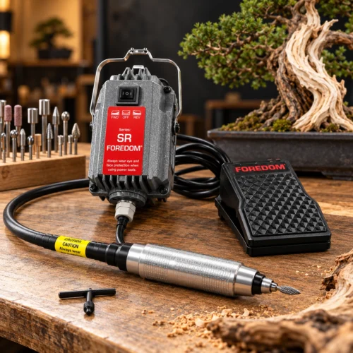 FOREDOM Herramienta Rotativa de Eje Flexible para Tallado de Bonsái 18.000 rpm - SR FLEX CARVER PRO