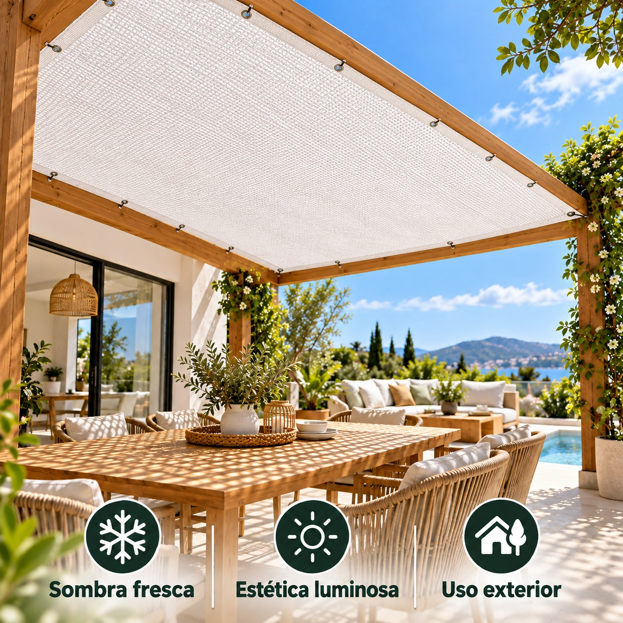 Malla de Sombreo HDPE Premium 55-95% a Medida - XTREM SHADE PRO - Imagen 2